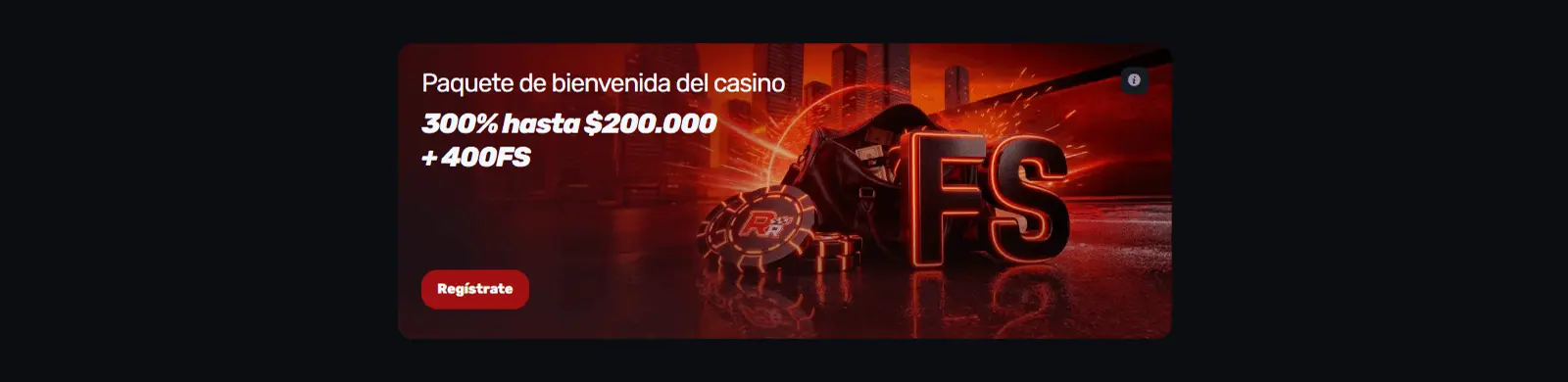 Oferta de bienvenida del casino RedRacer en México